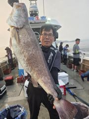 8월5일 1미터5 민어 조황입니다.