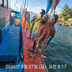암초 포인트 문어 낚시 사진