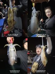 테크호-첫출조야간 무늬오징어 조과-토(모집)// 야간대전갱이-오늘(금)7시30분출항(모집) 사진