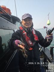 조황정보 - 2026년 3월 26일 첫 왕쭈꾸미 탐사 조항 - 영목항 상록호 사진