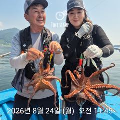 [사천] 암초 포인트 문어 낚시 사진