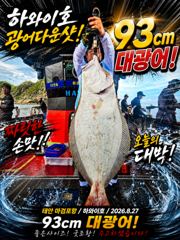 하와이호조황 - 8.27 하와이호 광어다운샷 조황소식 - 하와이호,서해배낚시,광어다운샷 , 성호낚시 사진