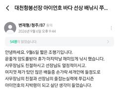 (西)서해조황 - 26년09월06일 대천항봉선장 아이언호 쭈꾸미조황 사진