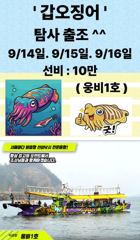 출조안내 - 홍원항"" 골드스타호"" 갑오징어&쭈꾸미 늦은예약으로 물때좋은날 예약가능!!!어서오세유..선비예년과동결!!~010-2320-2334 사진