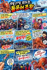 27일 초보 어머님들 원도권 돌문어 우당탕 조황 사진