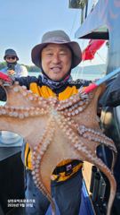 삼천포문어 사이즈 좋아졌습니다! 1.1kg 등장·전원히트｜삼천포박프로 흑진호 사진