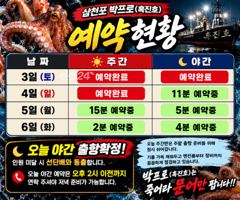 오늘 야간문어 출항확정~!!!! 사진
