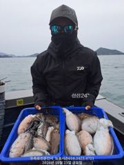 여수뉴포시즌호 10/23(금)갑오징어조황 사진